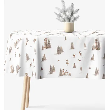 ubrus Oválný ubrus z pevné bavlny - Beskydy 120 x 160 cm