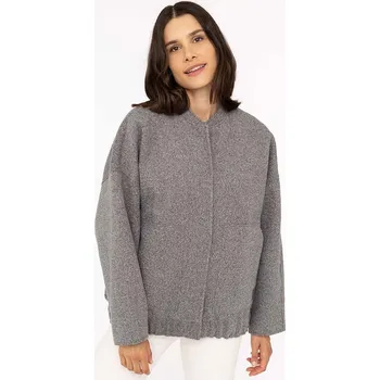 Dámská vesta Bunda Zwillingsherz Grau 4167486 L/XL