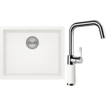 Kuchyňský dřez Set Schock S14-8 (dřez Kaia N-100L Polaris + baterie SC-530 Polaris)