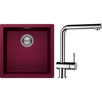 Kuchyňský dřez Set Schock S13-12 (dřez Kaia N-100 Berry + baterie Epos Chrom)