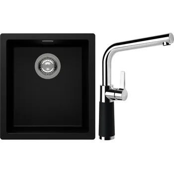 Kuchyňský dřez Set Schock S12-10 (dřez Kaia N-100S Puro + baterie SC-540 Puro)