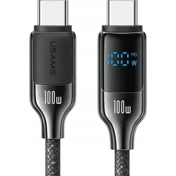Datový kabel Kabel Usams USB typ C - USB typ C 1,2 m černý