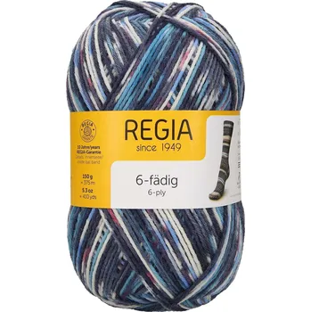 Příze Regia 6-ply Norway color 2789 Eidfjord (Ponožková příze Regia Norway color 6-ply 2789)