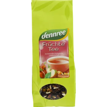 Nápoj Dennree Ovocný čaj sypaný 100 g bio BIO VEGAN Množství: 1 ks
