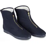 Ovčí věci Filcové pánské vysoké důchodky na zip černé velikost Merino: 44