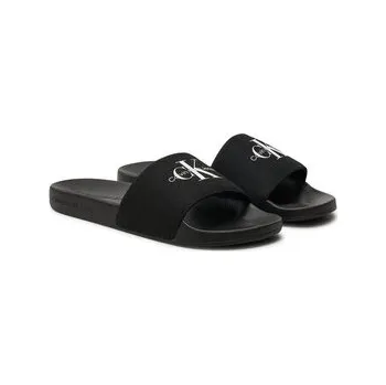 Pánské pantofle Nazouváky Calvin Klein Jeans Slide Monogram Wn YW0YW01835 Černá 36