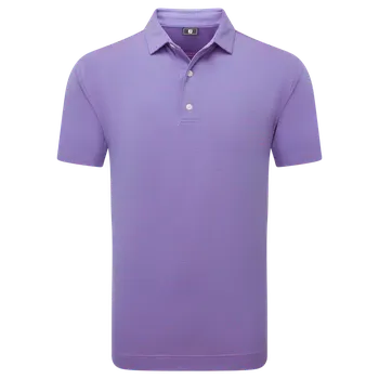 Pánské tričko FootJoy Micro Feeder Stripe Lisle S, Marine/Pink, pánské