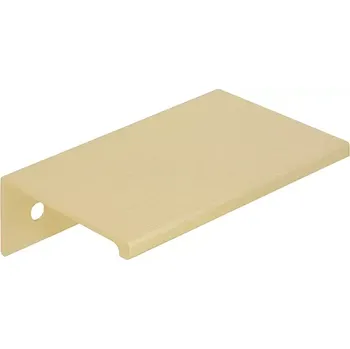 Nábytkové kování 12917 úchytka SIRO-AT profilová rozteč 48mm, mosaz do hrany (Nábytková úchytka s roztečí 48 mm v povrchu mosaz. Praktický doplněk do interiéru.)