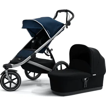 Kočárek Sportovní kočárek Thule Urban Glide 2 tmavě modrý + Thule korbička Bassinet
