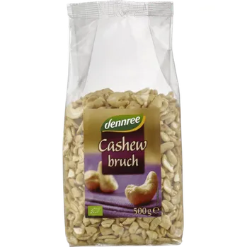 Dennree Kešu zlomky 500g bio BIO VEGAN Množství: 1 ks