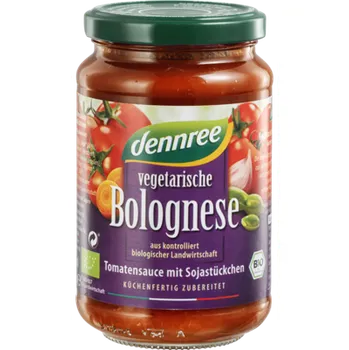 Omáčka Dennree Boloňská omáčka 350g bio BIO VEGAN Množství: 1 ks