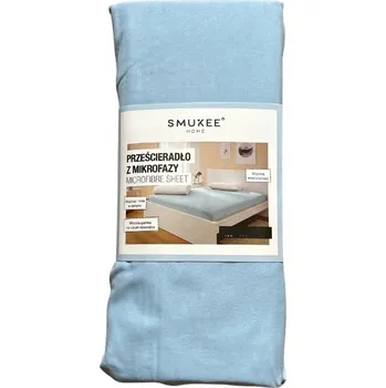 Prostěradlo SMUKEE Prostěradlo z mikrovlákna s gumou 200 x 200 x 25 cm modré
