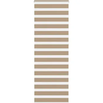 Roleta vidaXL Zebra roleta 80x230 cm šířka látky 75,9 cm polyester [4014179] Barva: sand brown