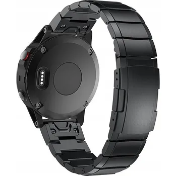 Náramek Černý řemínek / náramek pro Garmin Fenix 5/6/6x 22mm