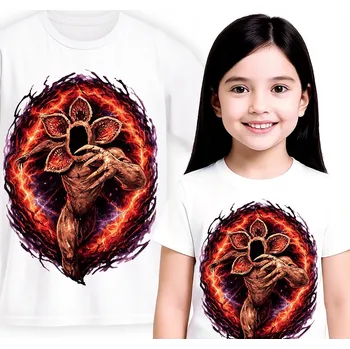 DĚTSKÉ BÍLÉ TRIČKO STRANGER THINGS DEMOGORGON VELIKOST S 128CM