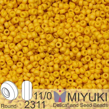 Korálek Korálky Miyuki Round 11/0. Barva 2311 Opaque Matte Canary. Balení 5g