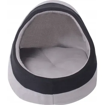 Pelíšek pro psa Domek, pelíšek pro kočky , velikost L, šedo-černý