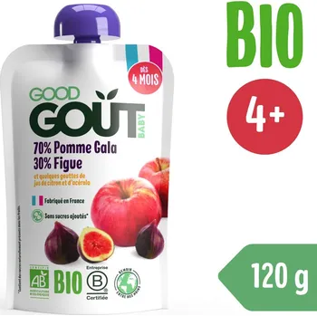 Kojenecká výživa Good Gout BIO Jablko a fíky 120g