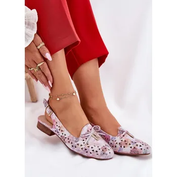 Dámské baleríny Dámské perforované baleríny s otevřenou patou Navinnia – multikolor Velikost: 39