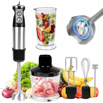 KUCHYŇSKÝ RUČNÍ MIXÉR MULTIFUNKČNÍ MIXÉR LAHEV NA PITÍ ROBOT TURBO 600W 6v1