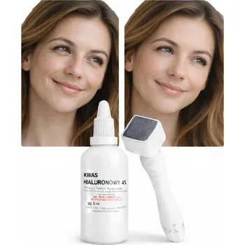 Masážní přístroj Urządzenie na zmarszczki + KWAS hialuronowy masážní přístroj pro lifting obličeje
