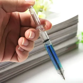 Žertovný předmět Stříkačková propiska - modrá