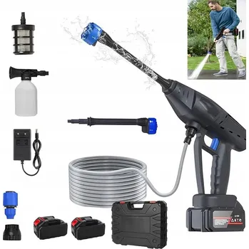 Vysokotlaký čistič 70BAROVÝ BATEROVÝ TLAKOVÝ WASHER + POUZDRO 2AKU 1200MAH BEZDRÁTOVÝ WASHER VÝKONNÝ
