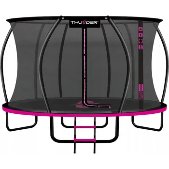 Trampolína Zahradní trampolína Thunder s ochrannou sítí, kulatá, 366 cm (12 ft), max. nosnost 150 kg