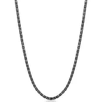 Řetízek Pánský černý řetízek z oceli Ripple SRP31 S Agapo