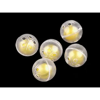 Chrastítko kulička Ø2,4 a 2,6 cm, střední, 2 (Ø26 mm) transparent