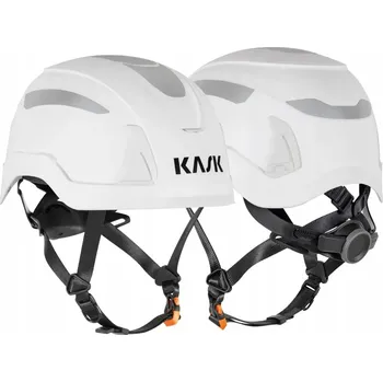 Pracovní přilba Lehká ochranná Kask BOZP pro práce ve výškách KASK Primero Hi-VIZ Bílá