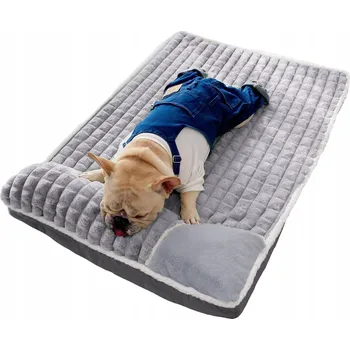 Pelíšek pro psa PLYŠOVÝ OBDÉLNÍKOVÝ PELÍŠEK / kotec / PRO PSA KOČKU / polštář / potah 100x70 cm