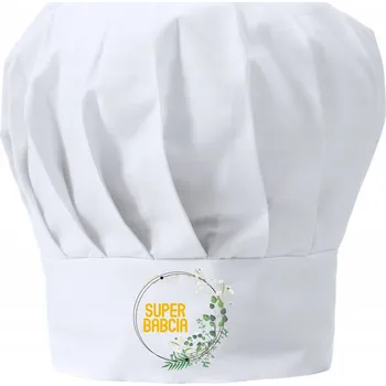 Čepice Kuchařská čepice pro babičku ke Dni babiček - Super babička s ozdobným potiskem