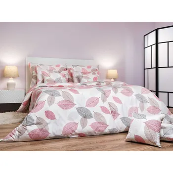 DADKA VRACOV Povlečení satén Podzim hnědý 140x240, 70x90 cm