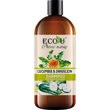 Šampon Eco U Eco-U Šampon s extraktem okurky a pampelišky pro mastné vlasy 500ml