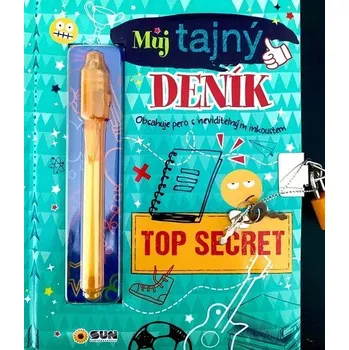 Zápisník Můj tajný deník na klíček Top secret (zelený)
