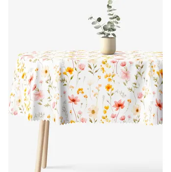 ubrus Oválný teflonový ubrus - Květinový ráj 120 x 160 cm