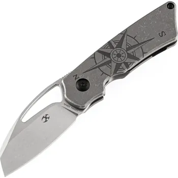 kapesní nůž Kansept Goblin CPM-S35VN Bronzový Titan s Kompasovým Vzorem K2016A4