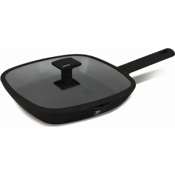 Pánev Pánev grilovací s poklicí 28 cm Matte Black Collection BH-8184