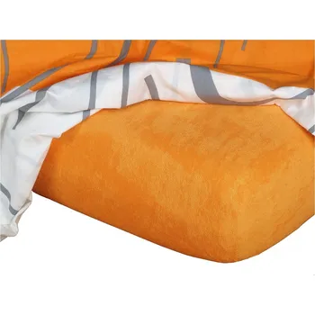 Bytový textil DADKA VRACOV Froté prostěradlo pomeranč Rozměr: 80x140x10