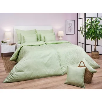 DADKA VRACOV Povlečení damašek Rokoko zelené 140x240, 70x90 cm