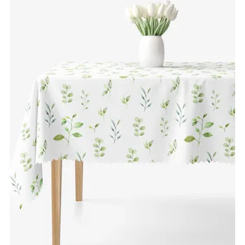 ubrus Hranatý teflonový ubrus - Eukalyptové lístky 80 x 80 cm