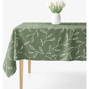 ubrus Hranatý ubrus 100% bavlněné plátno - Čajové lístky 80 x 80 cm