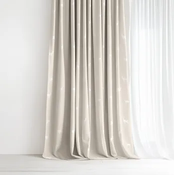 Dekorativní polštářek Dekorační závěs Natura - Jeleni na režné 160x135 cm