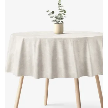 ubrus Kulatý ubrus Malaga - režný Ø 200 cm