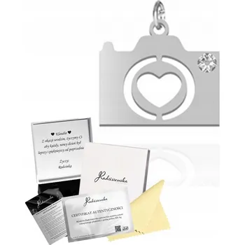 Přívěsek Přívěsek FOTOAPARÁT s křišťálem ŠTÍTEK