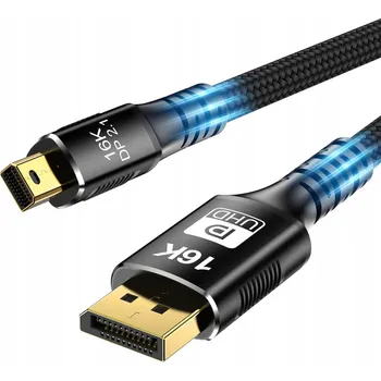 Video kabel KABEL Mini DisplayPort na DisplayPort 1.4 pro Thunderbolt DP 4K 144Hz 2M
