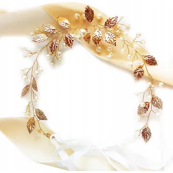 Čelenka Kokonet zlatá čelenka do vlasů