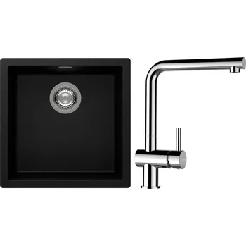 Kuchyňský dřez Set Schock S13-12 (dřez Kaia N-100 Magma + baterie Epos Chrom)