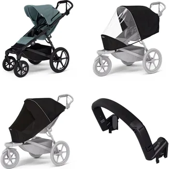 Kočárek Městský kočárek Thule Urban Glide 4-wheel Mid blue + madlo + pláštěnka + moskytiéra